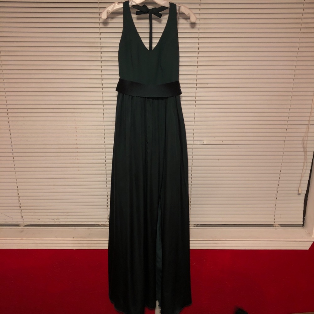 Olive green bridesmaids dress/prom dress
